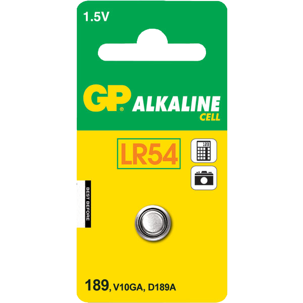 GP Batteri, Knapcelle LR54/1130 Miljøvenlig 1,5V