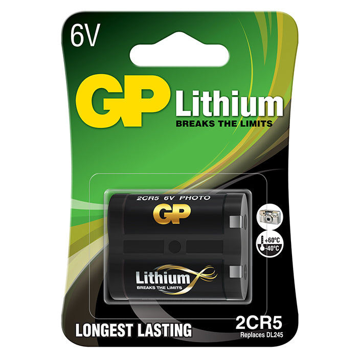 GP Batteries, Gp 2cr5-ci Lithium-batteri 6v Stk