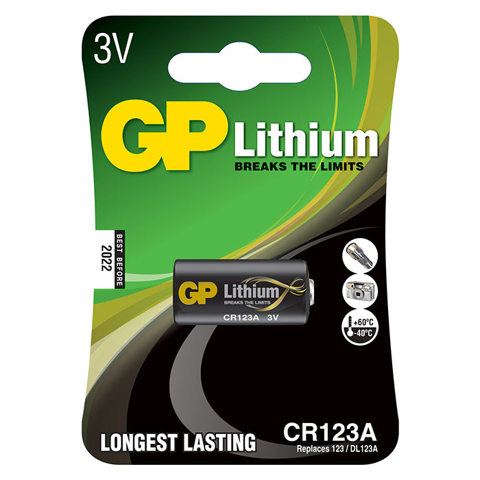 GP Batteries, GP Pro Lithiumbatteri, CR123A, 1-pak