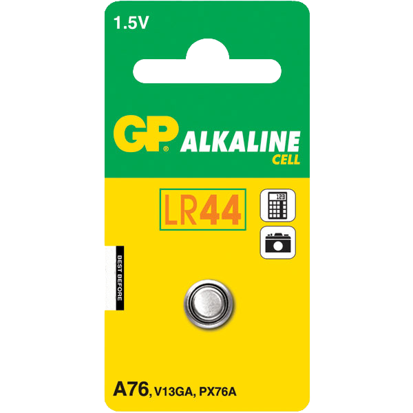 GP Batteri, Knapcelle LR44/AG13 1,5V