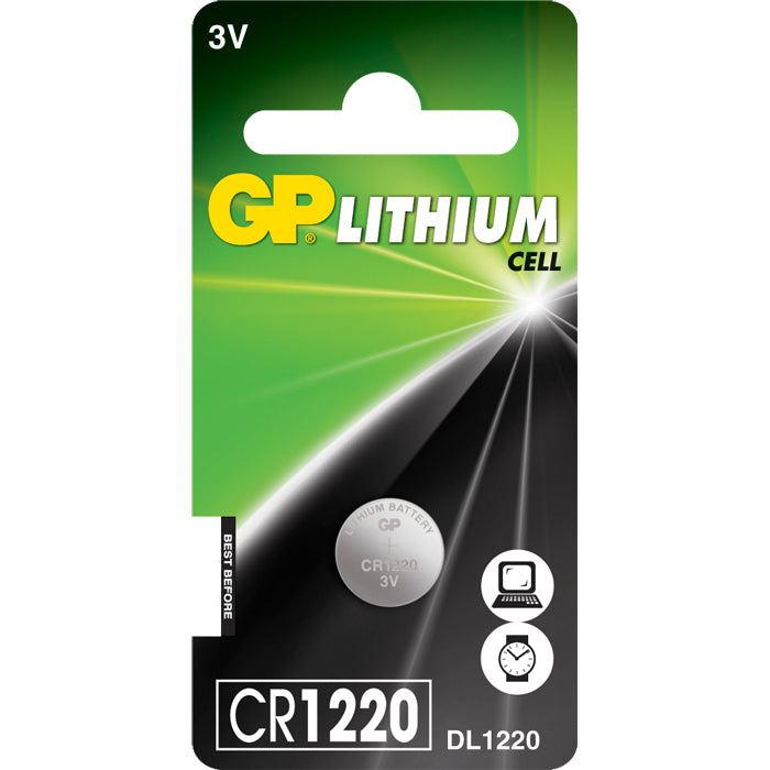 GP Batteries, Gp cr1220 Batteri Stk.