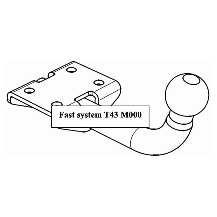 Dansk Anhængertræk, Cykeltræk VW Up,skoda Citygo, Seat Mii 01.2012-