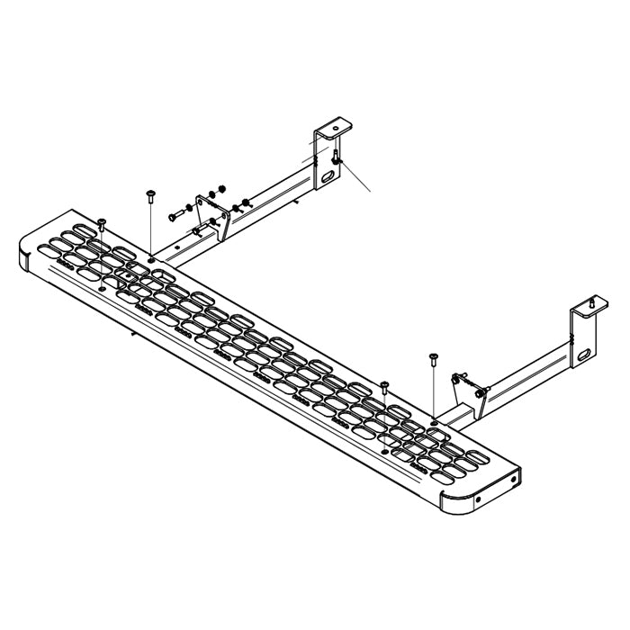 Dansk Anhængertræk, Beslag Sidetrin Kort - Renault Traffic 09.2014-