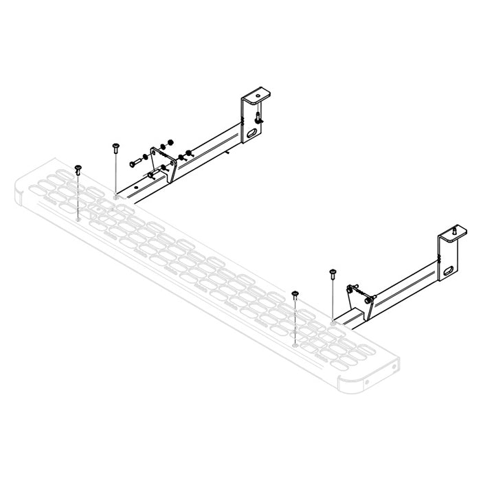 Dansk Anhænger, Beslag Sidetrin Kort Højre FWD — Passer til Vw crafter / Man tge 2017-