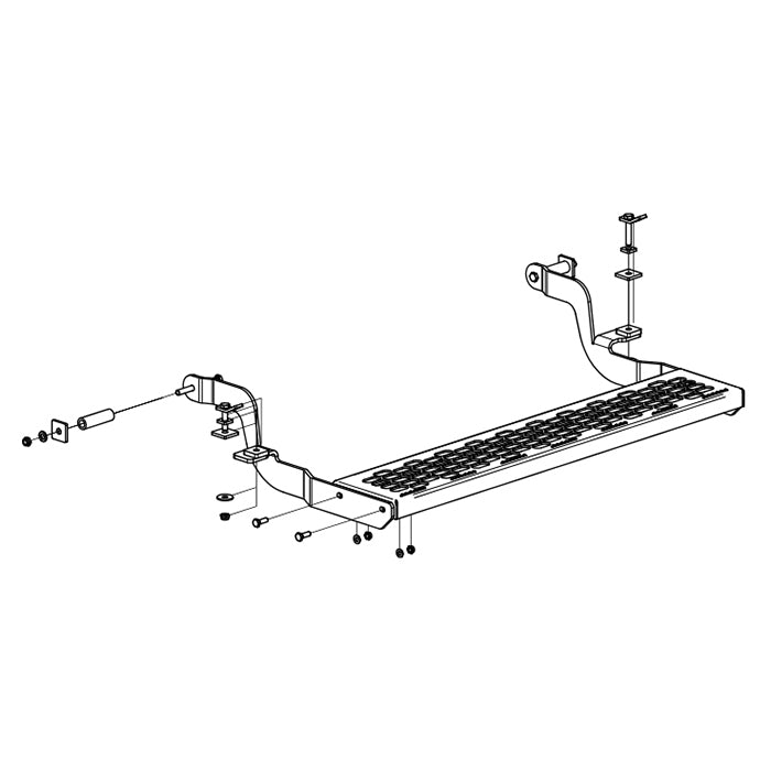 Dansk Anhængertræk, Beslag Trinbræt Bag - Sprinter W906,W907,W910