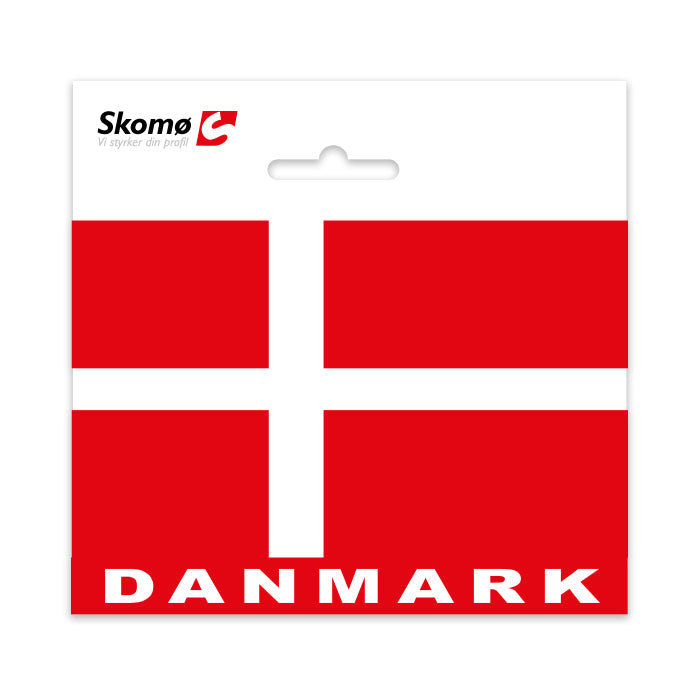 AutoPro, Danmark Flag Klistermærke til Bil - 12x9 cm