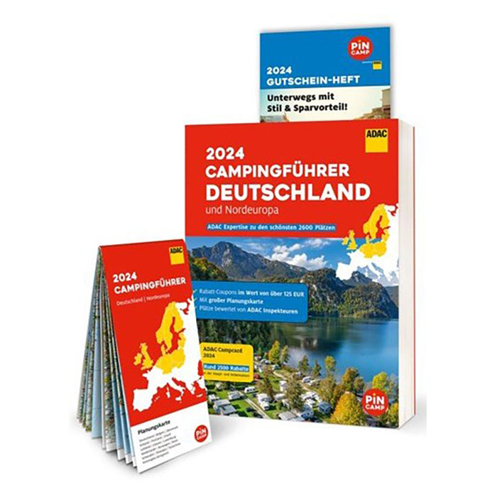 ADAC, 2024 Camping Guide: Tyskland & Nordeuropa