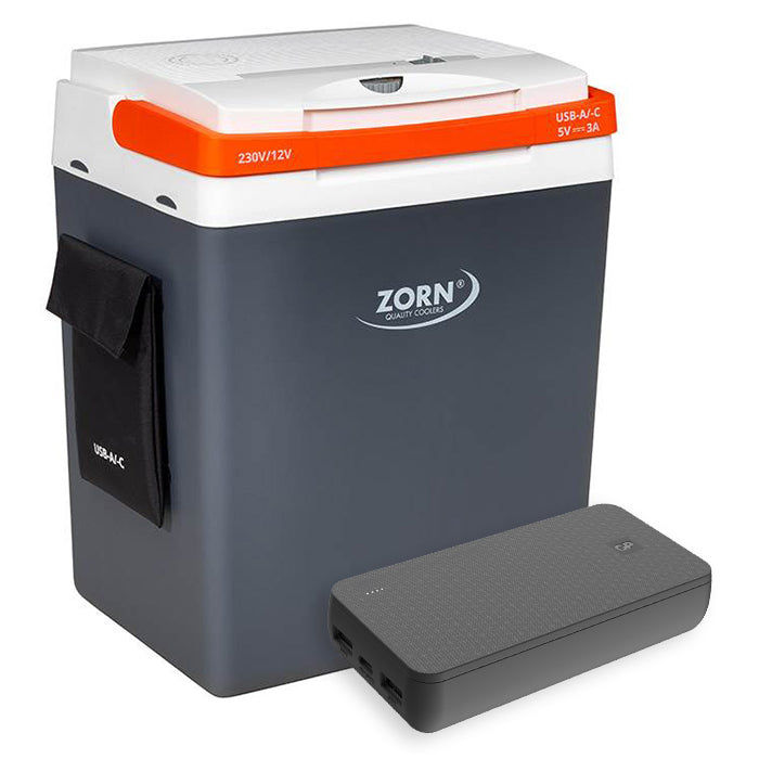 Zorn, 30L Elektrisk Køleboks 12/230V Inkl. Powerbank