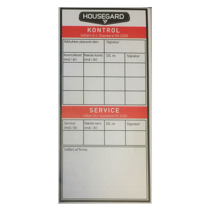 Housegard, Kontrolmærkat, Skumslukker 6kg