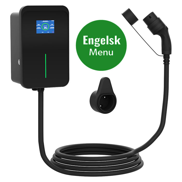 Avant EV Oplader Ladeboks 11kW/16A 3-faset med 7 Meter Kabel