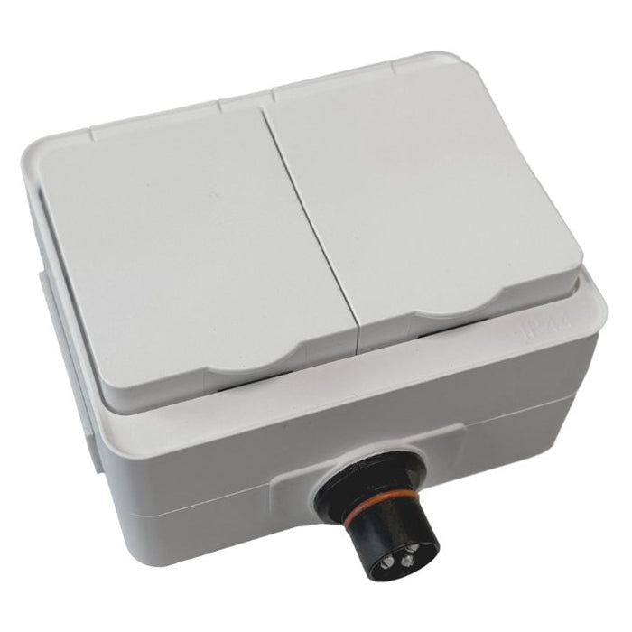 Defa, Plugin Udtag 230V Dobbelt Hvid