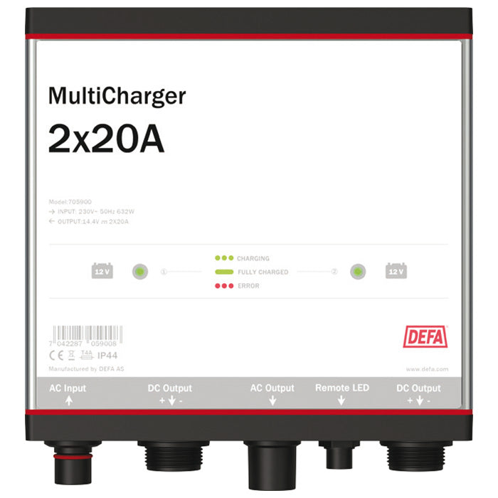 Defa, Dual 12V 40A Batterilader