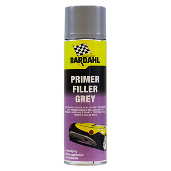 Bardahl, Grå Spray Primer & Filler - 500ml