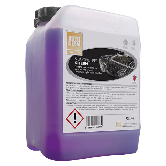 Autoglym, Vinyl & Gummi Opfrisker - Silikonefri Sheen 5L