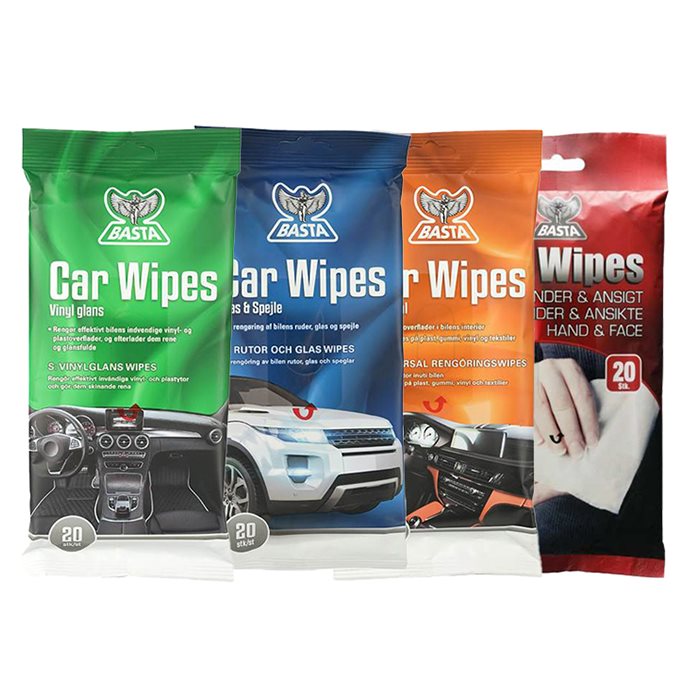 Basta, Bilpleje Quick-Clean Wipes - 48 Stk