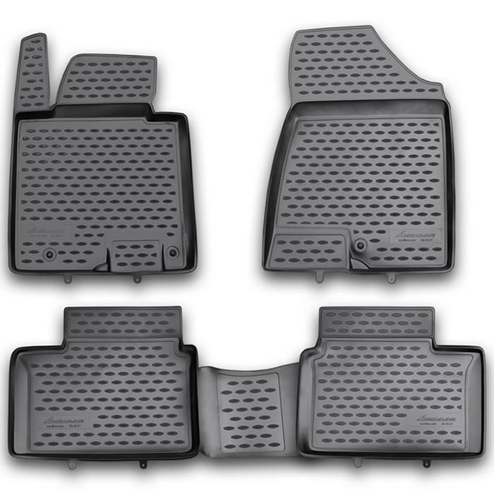 Rubberline, Gummimåtter — Passer til KIA Cee'd 2012-