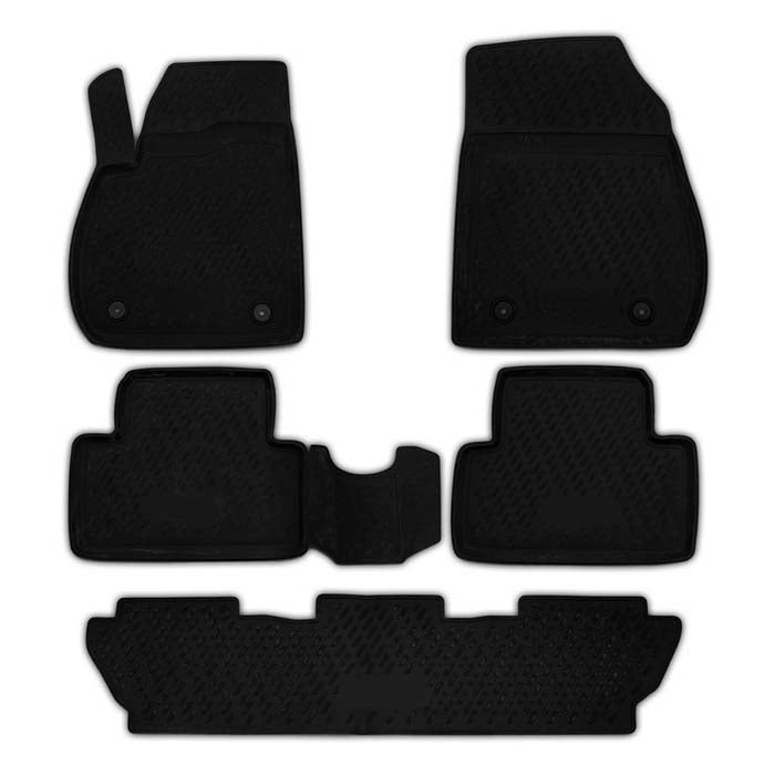 Rubberline, Gummimåtter — Passer til Opel Zafira C 7p 2012-