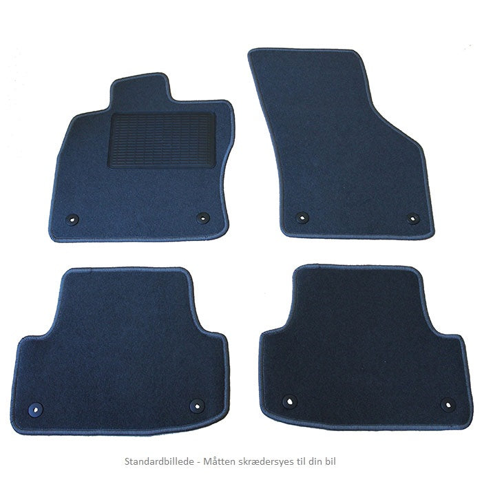 Floorline, Måttesæt Fiat 500 2013-&gt; Grå Nålefilt