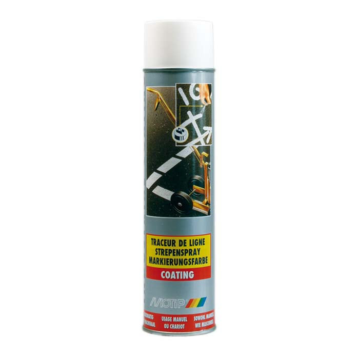 Motip, Hvid Markeringsspray 600ml - Til Vogn