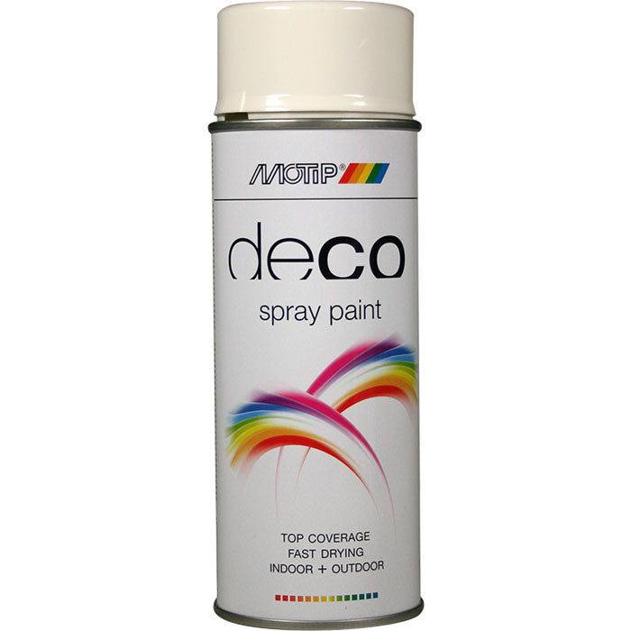 Motip, Deco Ral 9010 Hvid Spraymaling 400ml