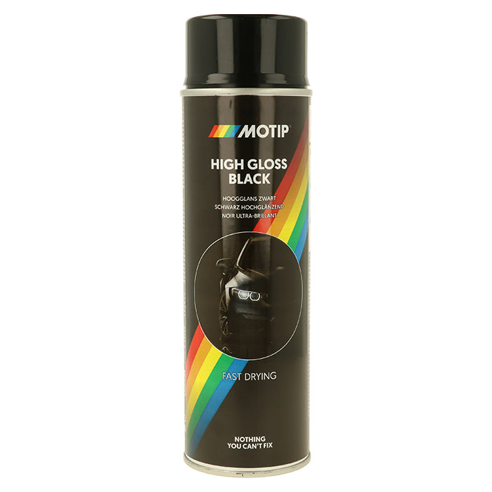 Motip, Universallak Sort Højglans 500ml.