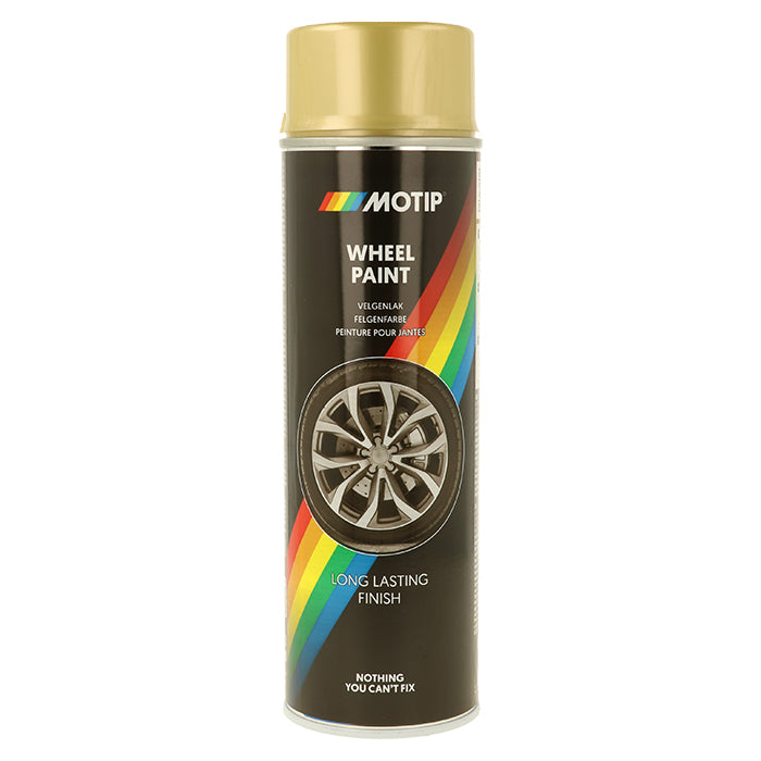 Motip, Universallak Fælgspray Guld 500ml.