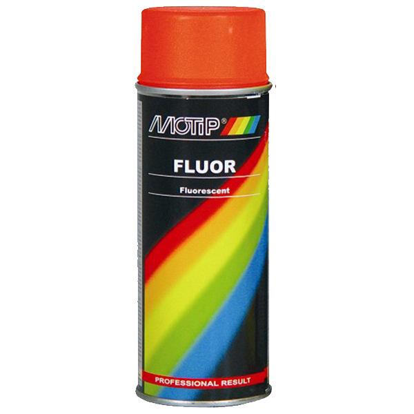 Motip, Fluorescerende Spray Rød/Orange 400ml