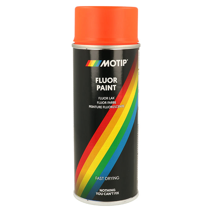 Motip, Flouriserende Spray Rød/orange 400ml.