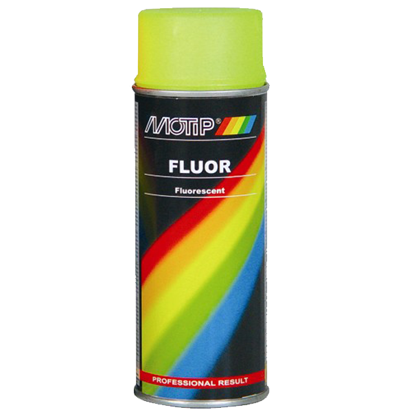 Fluorescerende Akryllak Spray 400ml Gul - MoTip