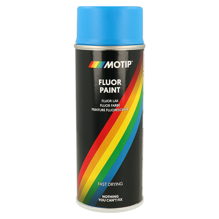 Motip, Flouriserende Spray 400ml Blå