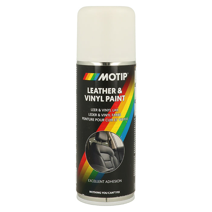 Motip, Læder Og Vinyl Maling RAL9016 200ml