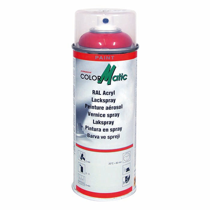 ColorMatic, 400ml Rød Højglans Spraymaling RAL 3000