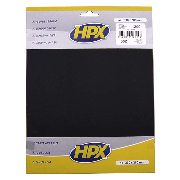 HPX, Premium P1200 Sandpapir - 4 Stk. (230x280mm)