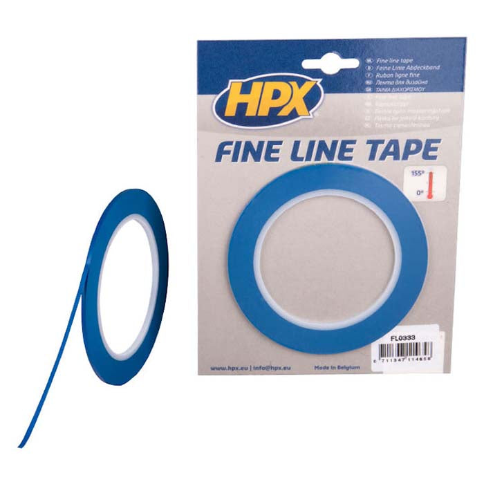 HPX, Fine Line Blå Maskeringstape 3mm x 33m