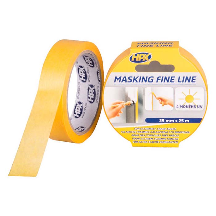 HPX, Orange Fine Line Masking Tape 25mm x 25m