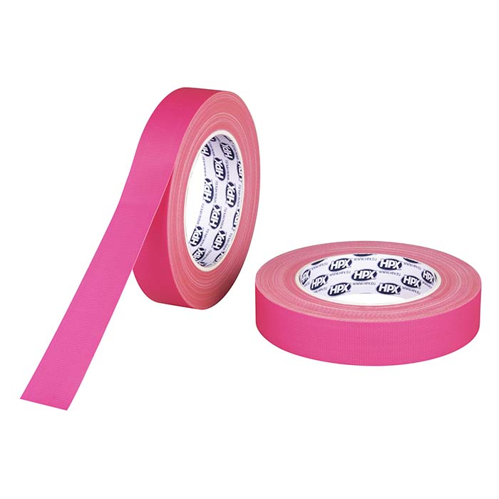 HPX, Fluorescerende Pink Gaffa Tape - 25mm x 25m