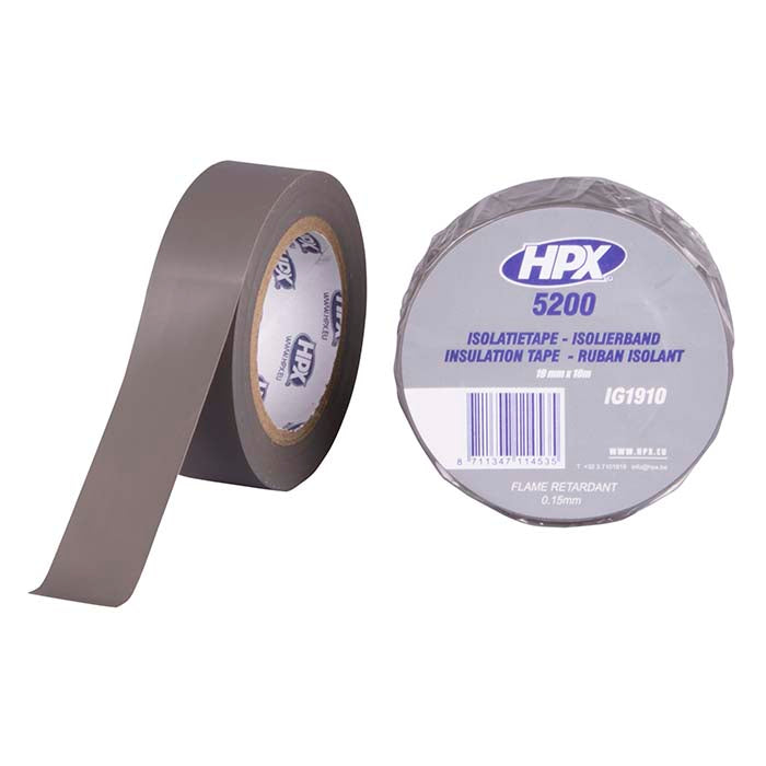 HPX, Grå Isolerende Tape 19mm x 10m