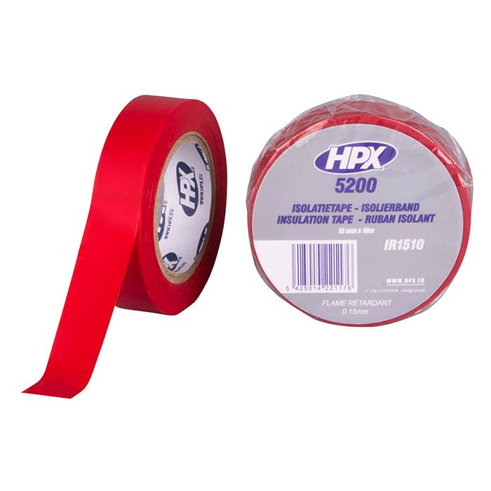 HPX, Rød PVC Isoleringsbånd 15mm x 10m