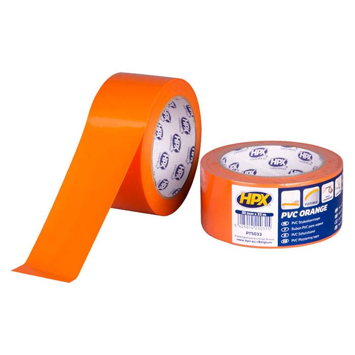 HPX, Orange PVC Beskyttelses Tape 50mm x 33m