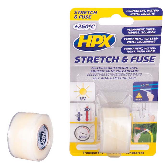 HPX, Klar Silikone Stretch-Fuse Tape 25mm x 1.8m