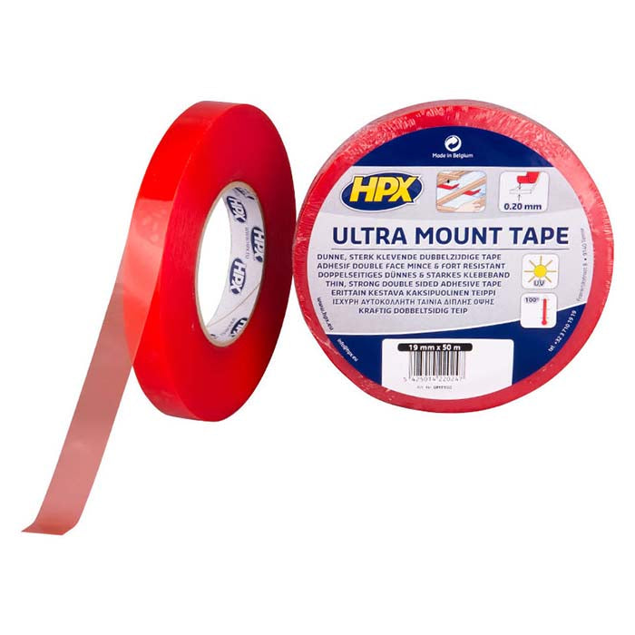 HPX, Ultra Clear Double-Sided Tape 19mm x 50m