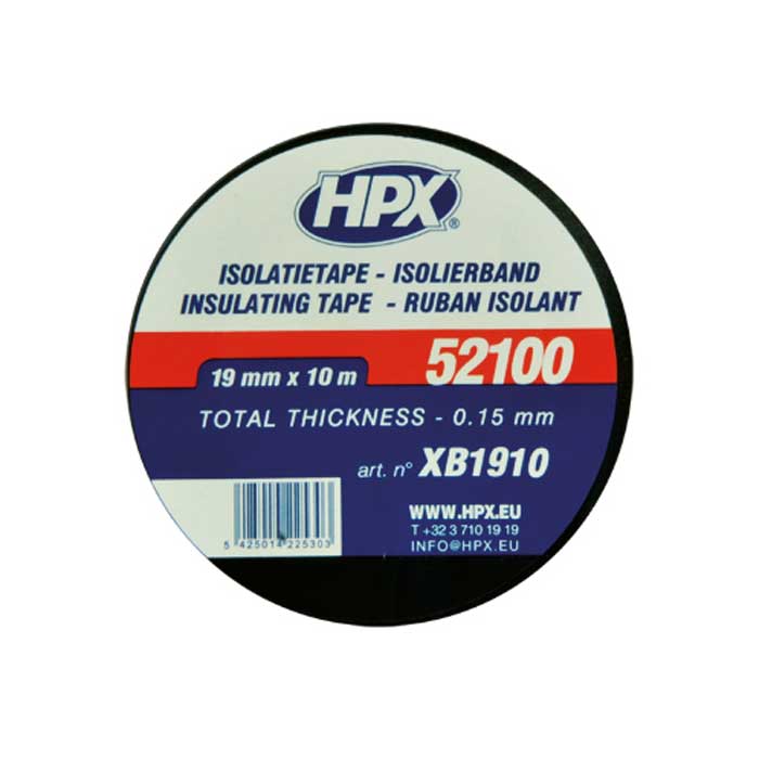 HPX, Sort Isoleringsbånd 19mm x 10m