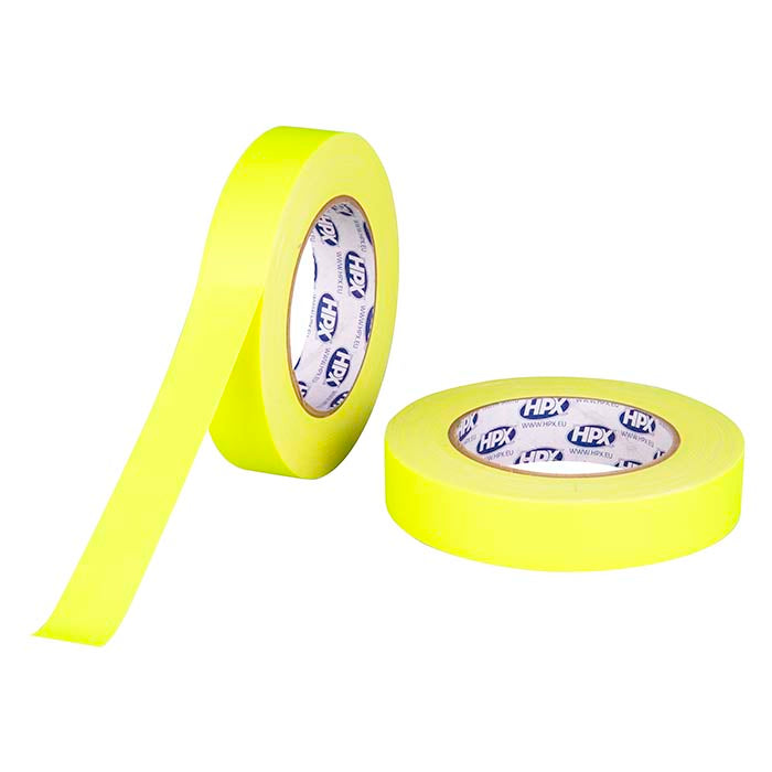 HPX, Pro Fluorescent Gul Gaffatape 25mm x 25m