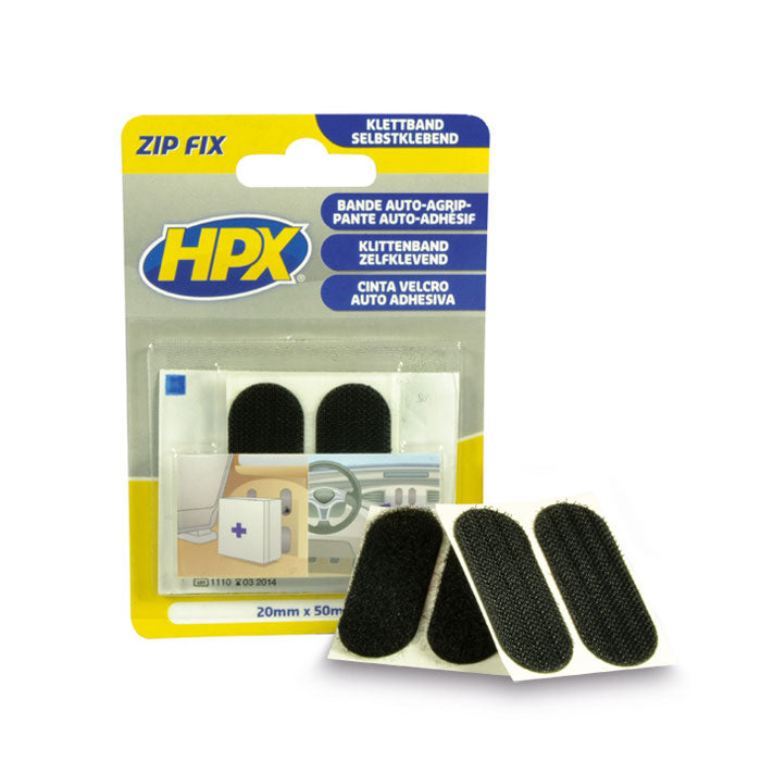 HPX, Strong Adhesive Velcro Pads 20x50mm