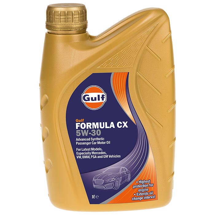 Gulf, Advanced 5W-30 Motorolie, 1 Liter