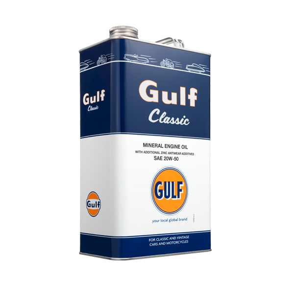 Gulf, High-Performance 20W-50 Motorolie, 5 Liter