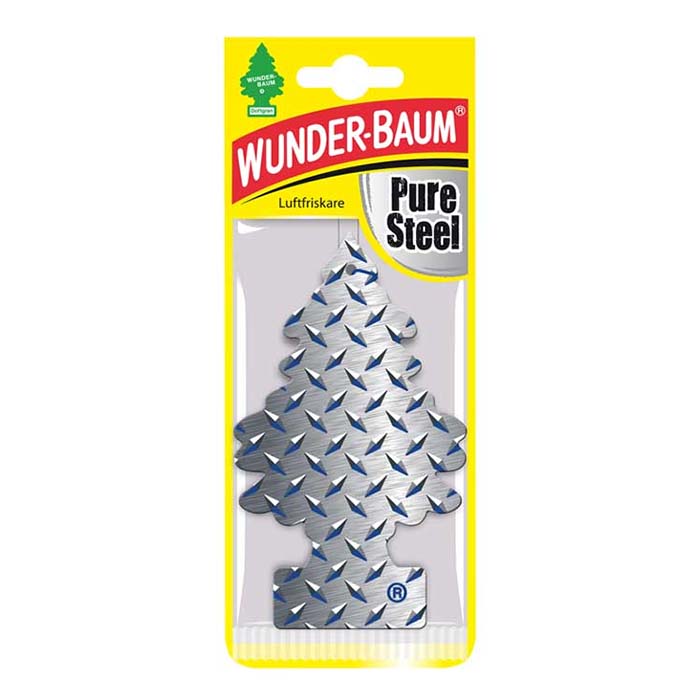 Wunderbaum, Pure Steel Duftfrisker - Enkelt Pakke