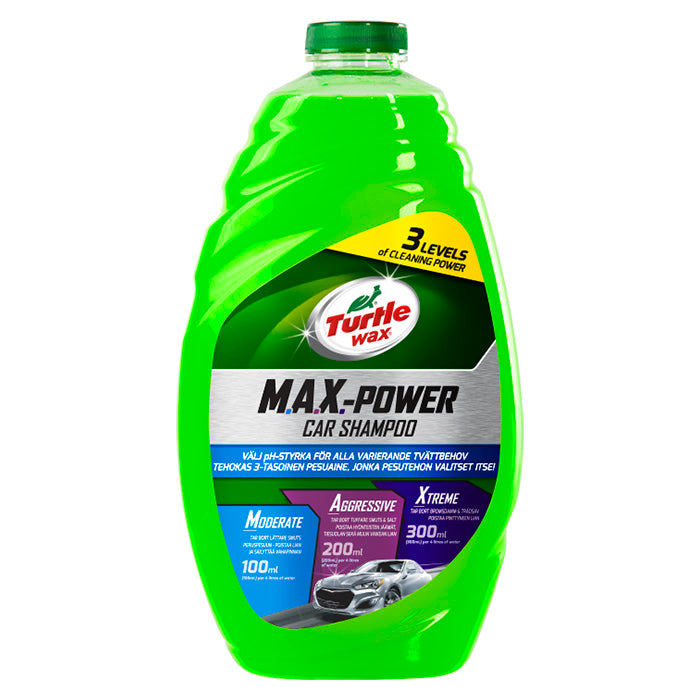 Turtle, Max Power Car Shampoo 1.42L - Adjustable PH Level