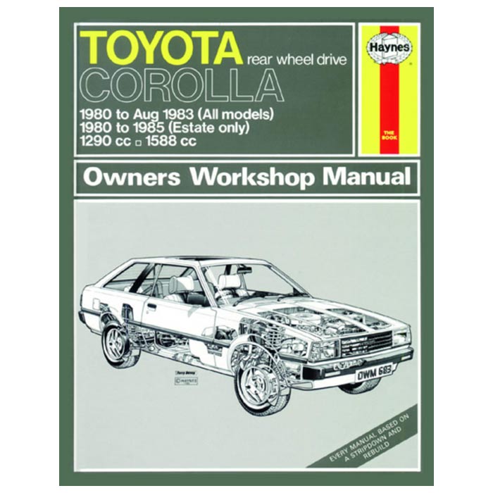 Haynes, Toyota Corolla 1980-1985 Reparationsguide