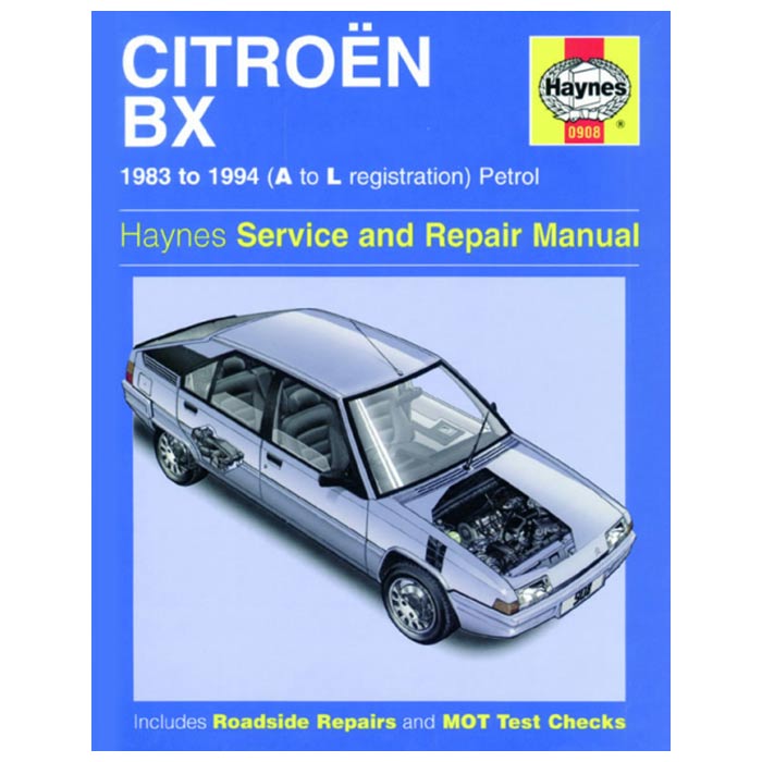 Haynes, Citroën BX 1983-1994 Reparationsmanual på Engelsk